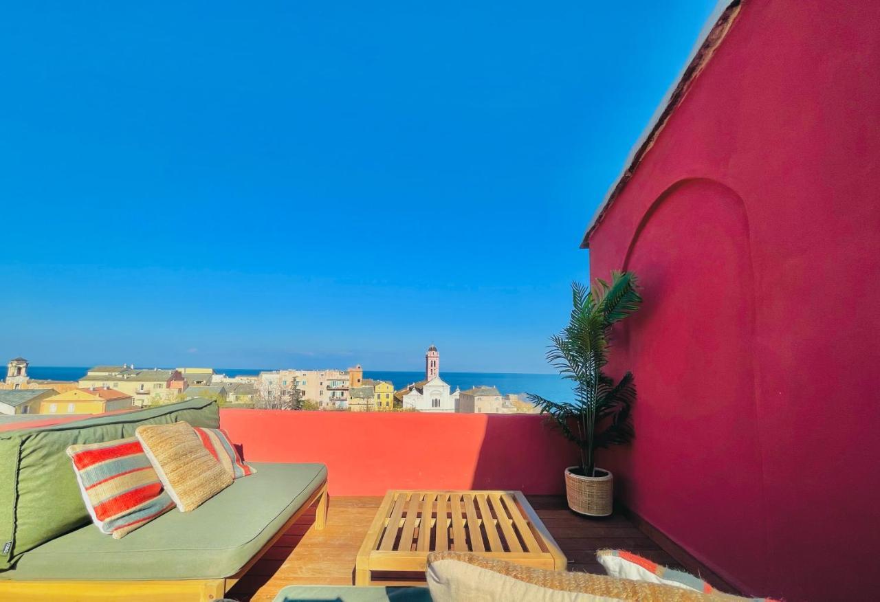 Pepites Bastiaises Piazza D'A Appartement Roof Top Vue Mer Bastia  Luaran gambar