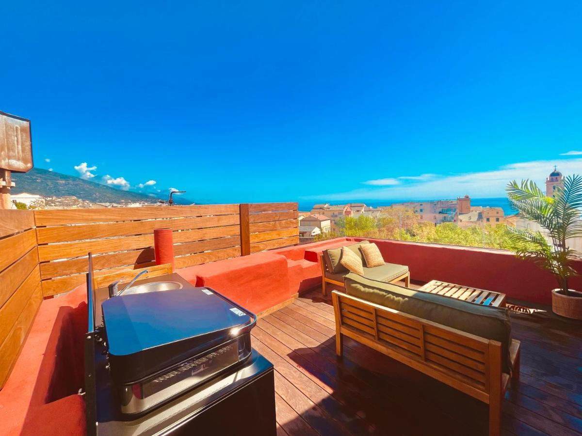 Pepites Bastiaises Piazza D'A Appartement Roof Top Vue Mer Bastia  Luaran gambar